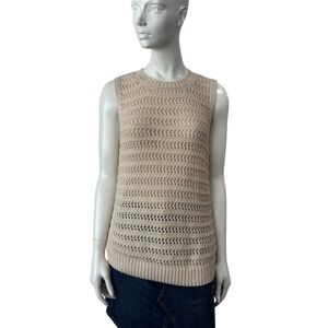 Marks & Spencer Sleeveless Cotton Knit Vest Top
